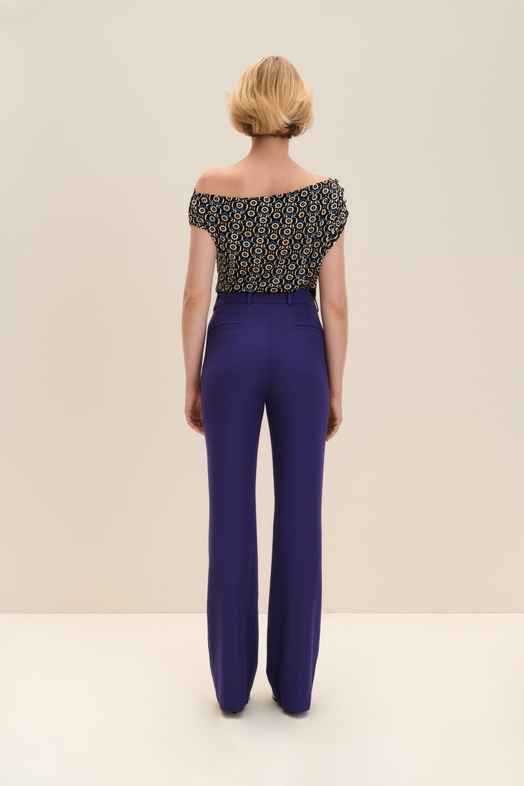 Tailored pants in Persian Indigo