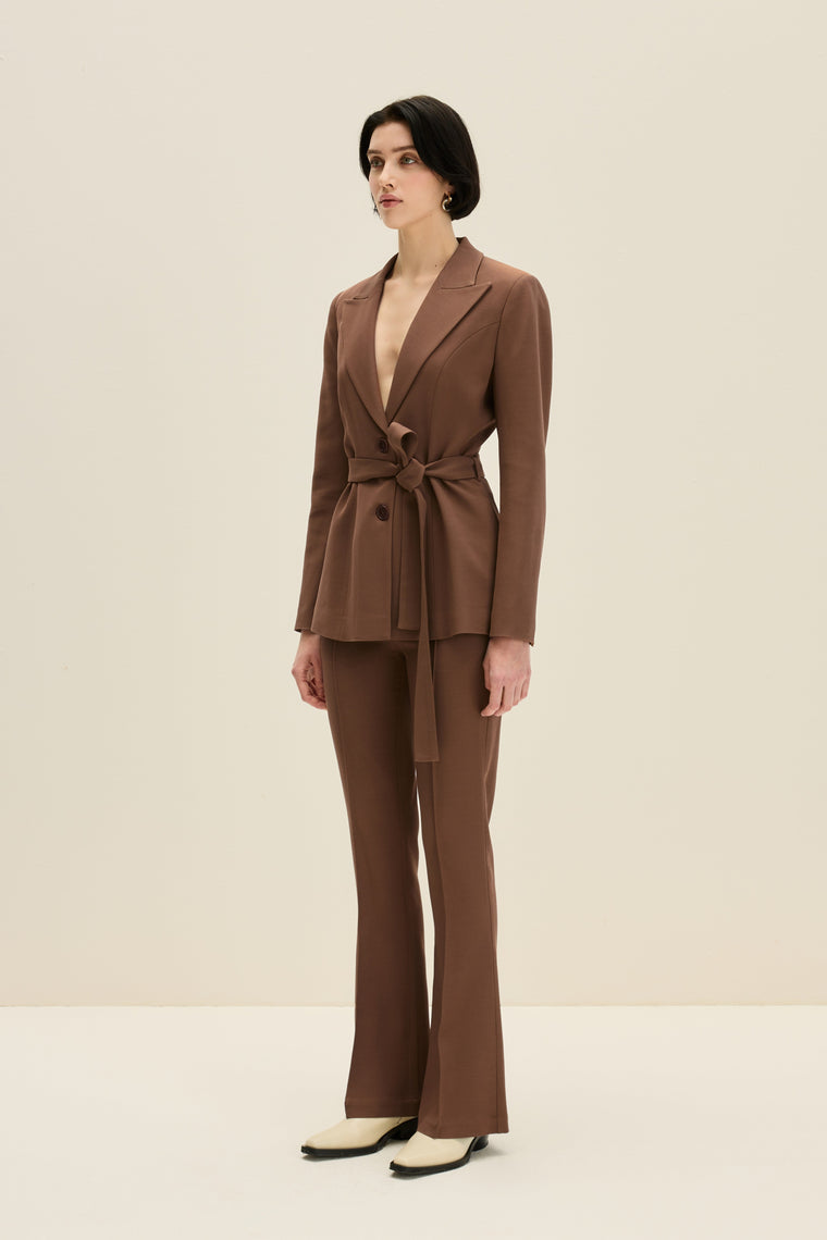 Tailored blazer in Chocolate Brown