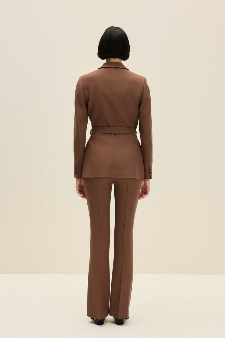 Tailored blazer in Chocolate Brown