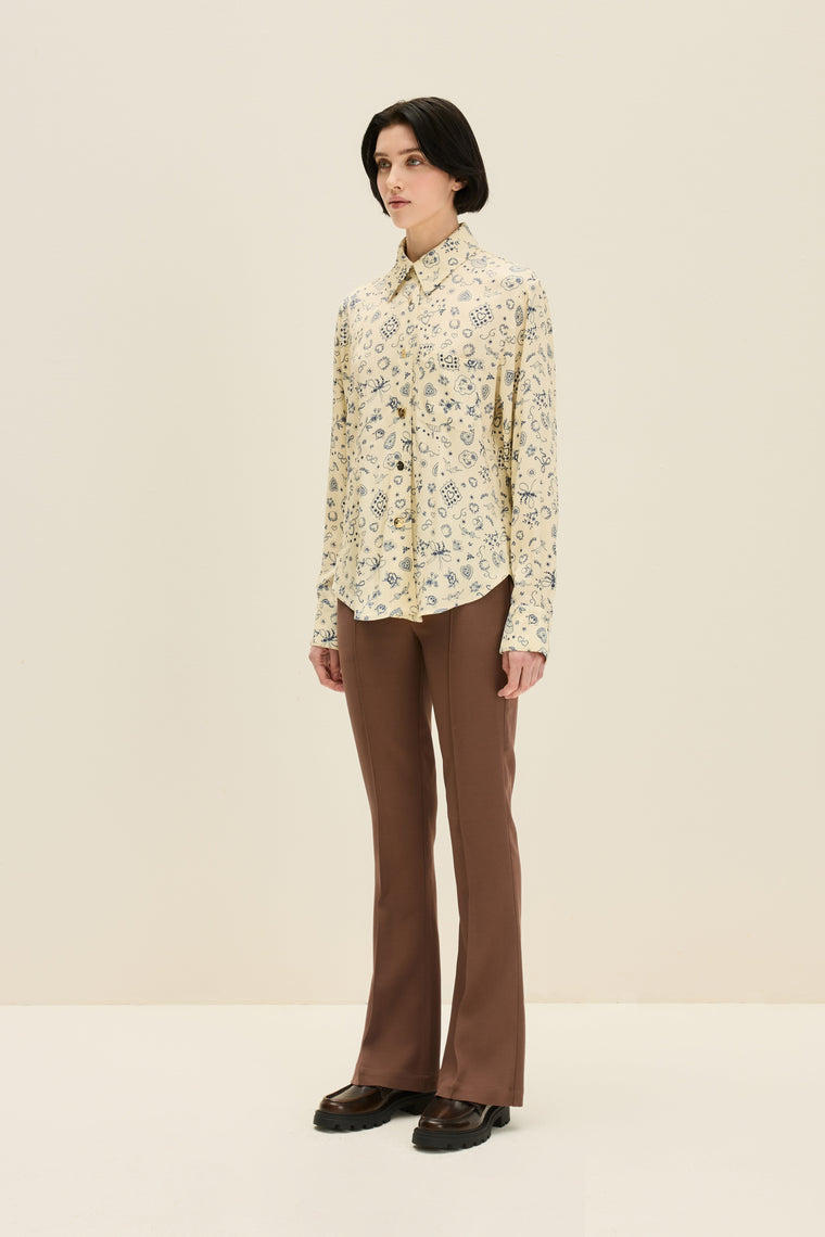 Button down shirt in Ballerina Butter Print