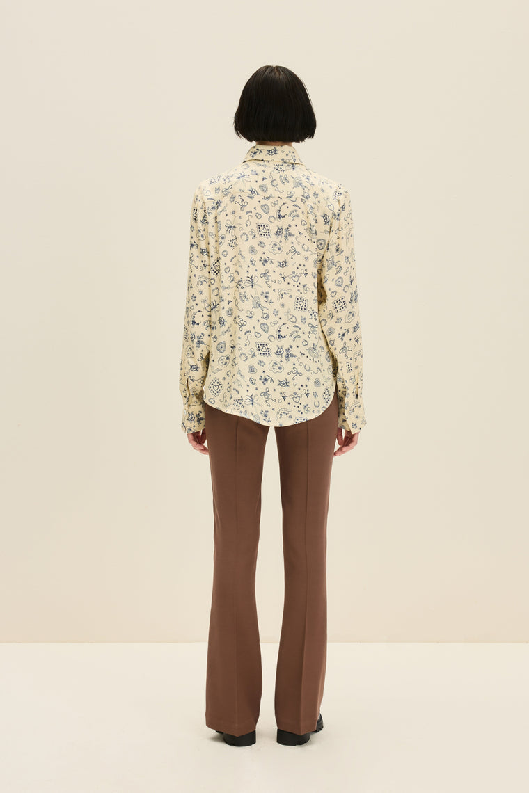 Button down shirt in Ballerina Butter Print