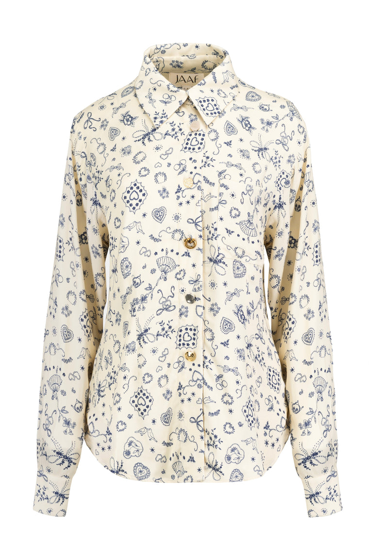 Button down shirt in Ballerina Butter Print