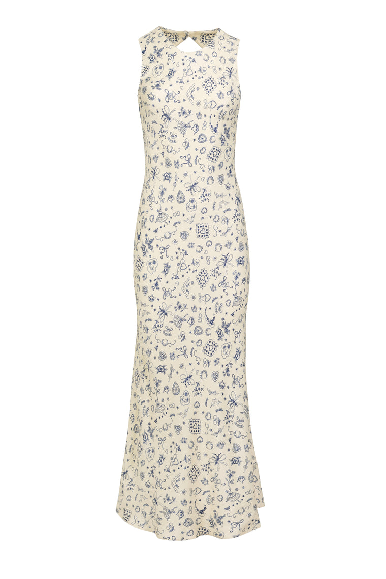 Sleeveless dress in Ballerina Butter Print