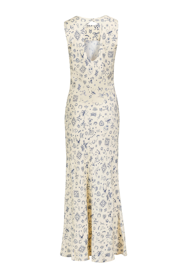 Sleeveless dress in Ballerina Butter Print