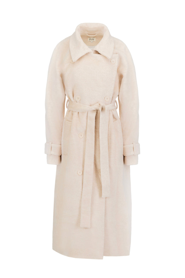 Oversized coat in Champagne Beige