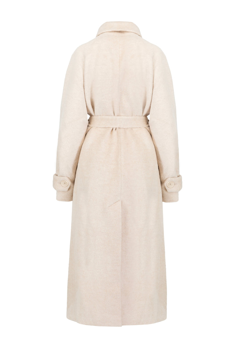 Oversized coat in Champagne Beige