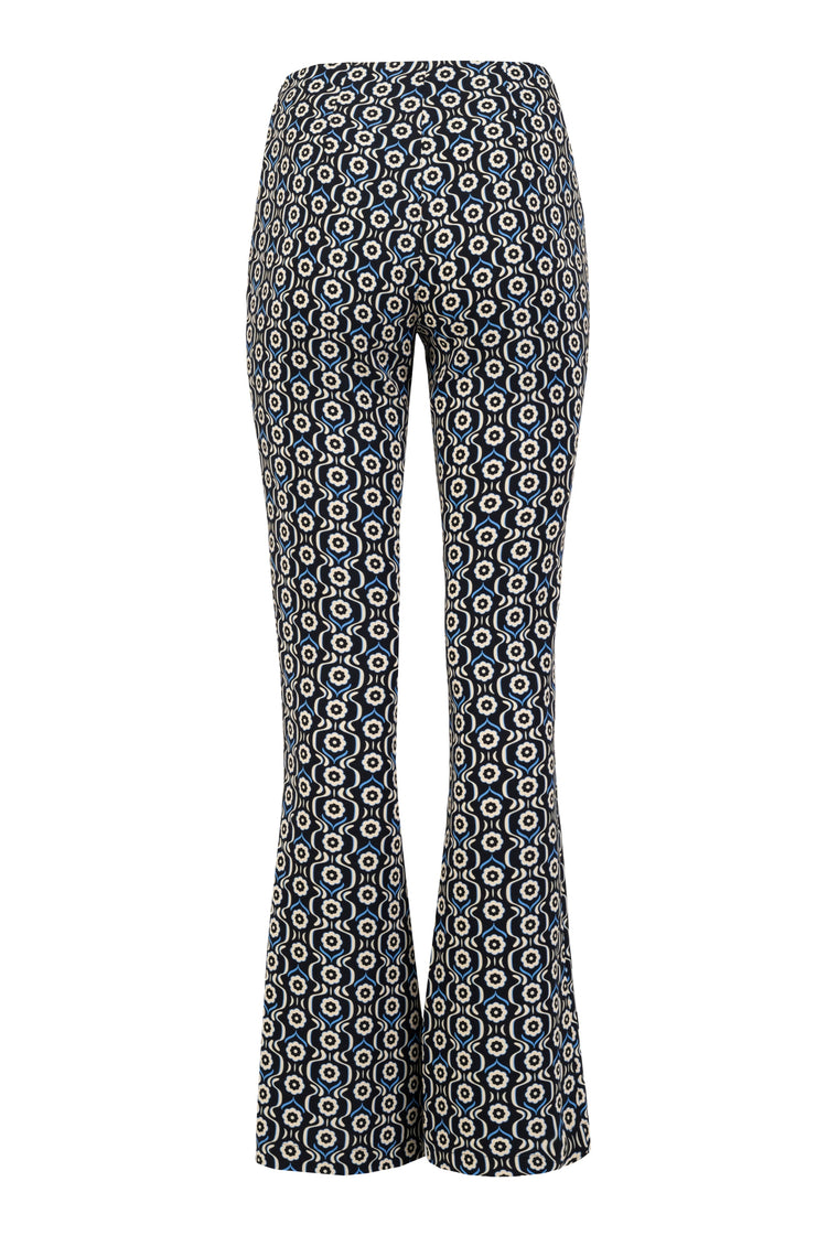 Flared pants in Daisy Print